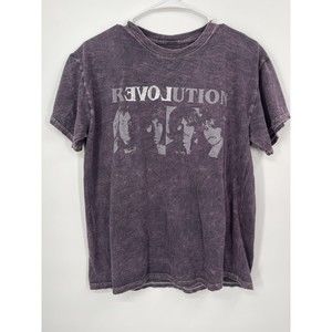 The Beatles - "Revolution" - 2020 Purple Tie Dye Shirt ‎ Women M